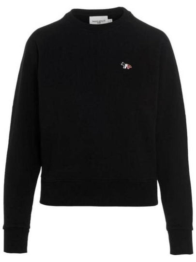 Tricolor Fox Patch Adjusted Sweatshirt Black - MAISON KITSUNE - BALAAN 2