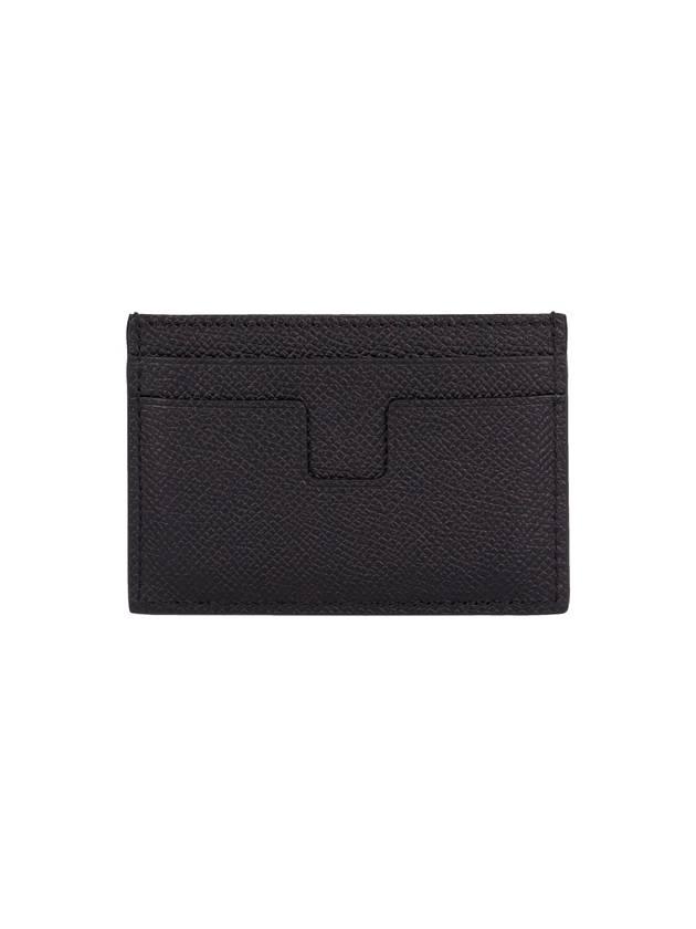 TF Logo Card Wallet Black - TOM FORD - BALAAN 3