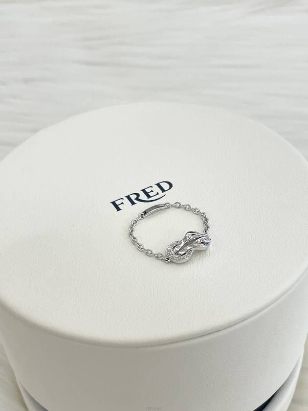 Chance Infini Chain Ring White Gold A - FRED - BALAAN 9