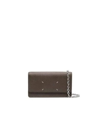 Maison Margiela Stitch Detail Leather WOC Bag P4455 SA3UI0008 T2147 - MAISON MARGIELA - BALAAN 1