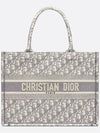 Oblique Medium Book Tote Bag Ecru Grey - DIOR - BALAAN 3