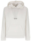 Men's Chest Small Logo Hoodie White - SAINT LAURENT - BALAAN 3