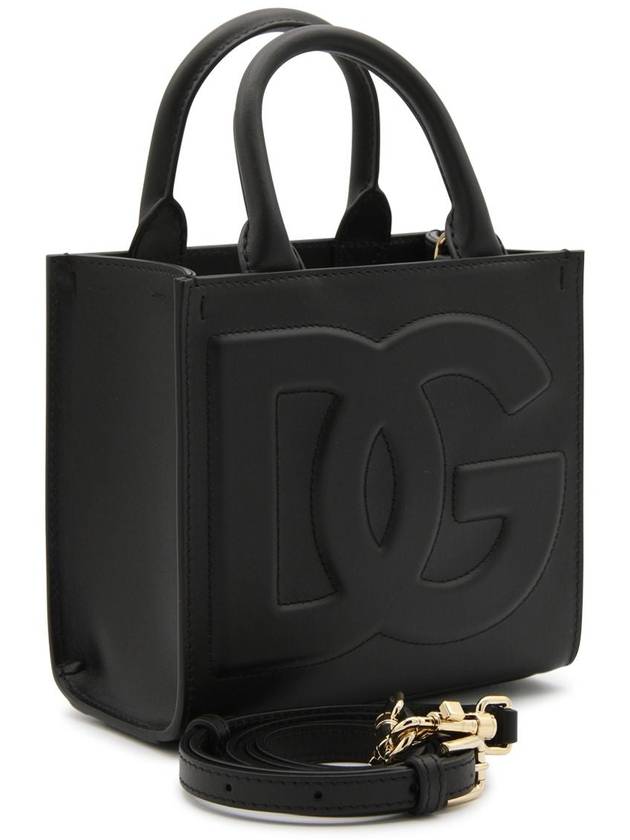 Logo Daily Small Tote Bag Black - DOLCE&GABBANA - BALAAN 7