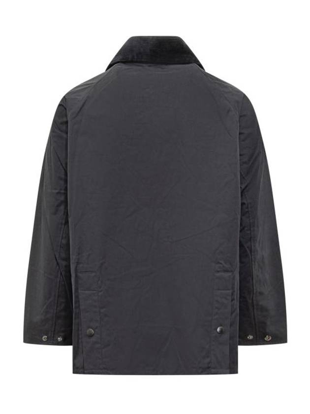 OS Pitched Bedale Casual Non-Wax Jacket Black - BARBOUR - BALAAN 3