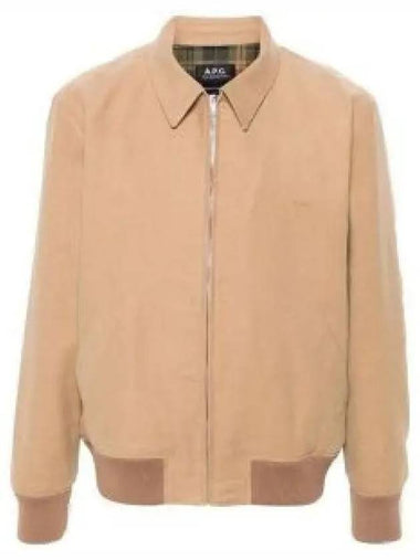 Gilles Zip-Up Jacket Beige - A.P.C. - BALAAN 1