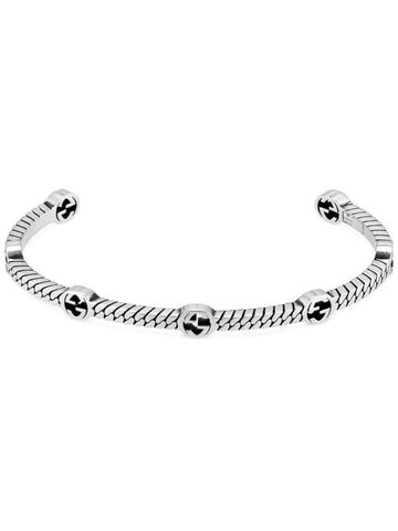 Interlocking G Thin Bracelet Silver YBA661529001 - GUCCI - BALAAN 1