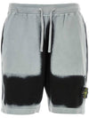 Men's Logo Shorts Sky - STONE ISLAND - BALAAN 2