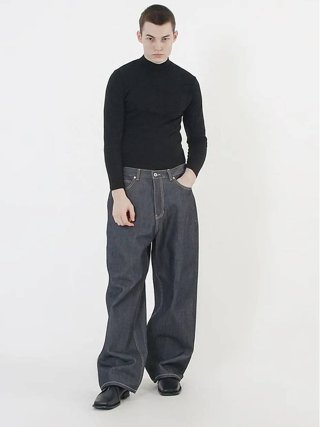 Non Faded Salvage Denim Pants Indigo - CHANCE'S NOI - BALAAN 3