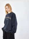 Graffiti Sweatshirt Sweatshirt Navy - VOYONN - BALAAN 3