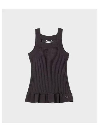 Women s Knit Tank Top Charcoal GRAY - SUNNEI - BALAAN 1