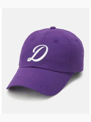 Seunghyeop Lee wears initial logo embroidered ball cap purple SP323UCP90 - DESCENTE - BALAAN 1