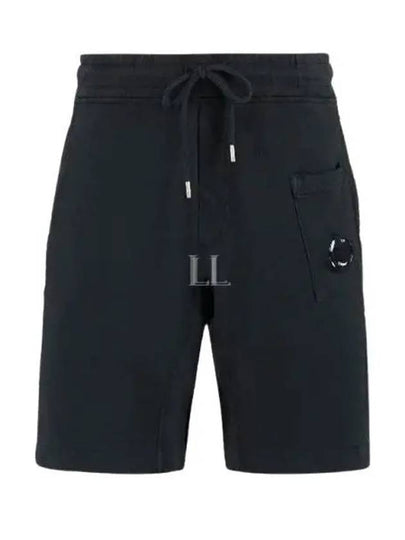 Light Fleece Regular Shorts Black - CP COMPANY - BALAAN 2