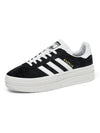 Women's Gazelle Bold Low Top Sneakers Black - ADIDAS - BALAAN 5