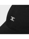 Eyewear Triomphe Embroidery Cotton Ball Cap Black - CELINE - BALAAN 4