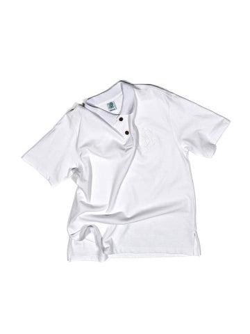 Men's Clover Embroidery Pique White I2SE01WH - IOEDLE - BALAAN 1