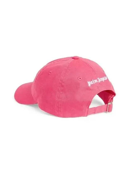 Women Pink Logo Ball Cap Hat PMLB003C99FAB001 - PALM ANGELS - BALAAN 2
