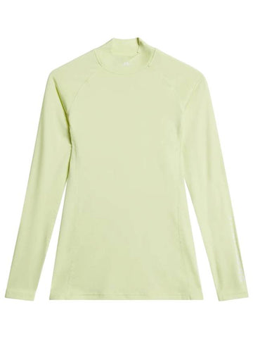 Asa Soft Compression Long Sleeve T-Shirt Pale Lime Yellow - J.LINDEBERG - BALAAN 1