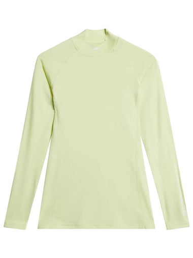 Asa soft compression long sleeve t shirt pale lime yellow - J.LINDEBERG - BALAAN 1