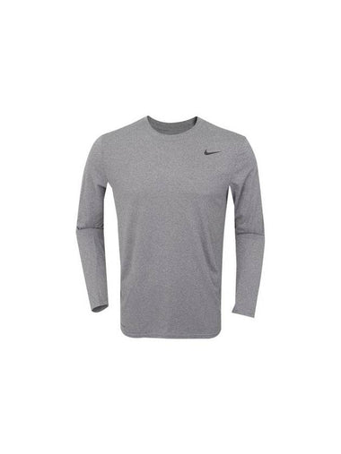 Men's Team Legend Long Sleeve T-Shirt Grey - NIKE - BALAAN 1