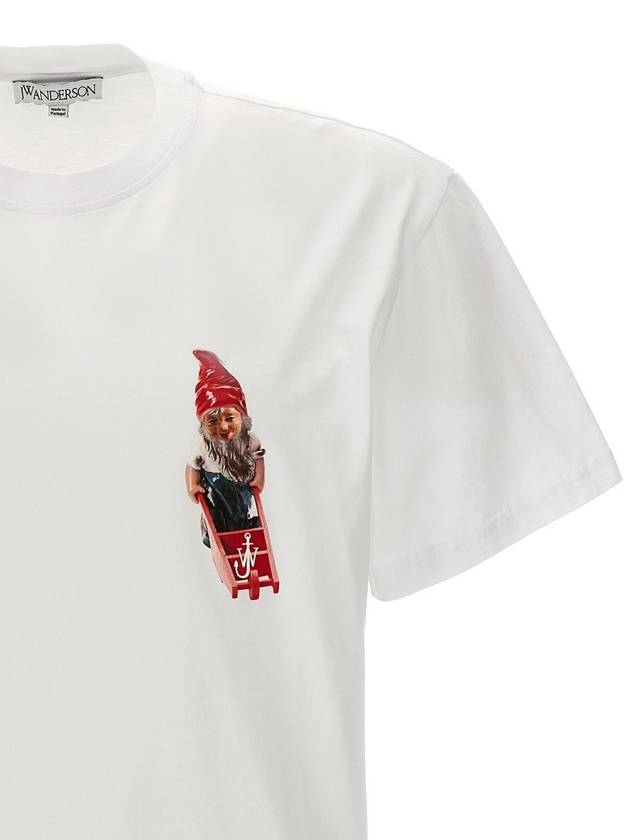 Gnome Chest Print Short Sleeve T Shirt White - JW ANDERSON - BALAAN 4