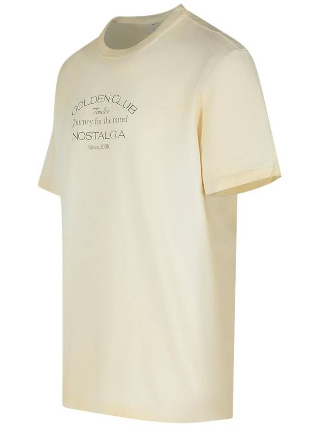 Golden Goose 'Gauze' Cream Cotton T-Shirt - GOLDEN GOOSE - BALAAN 2