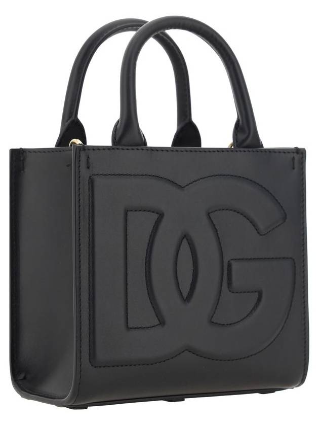 Logo Daily Small Tote Bag Black - DOLCE&GABBANA - BALAAN 3