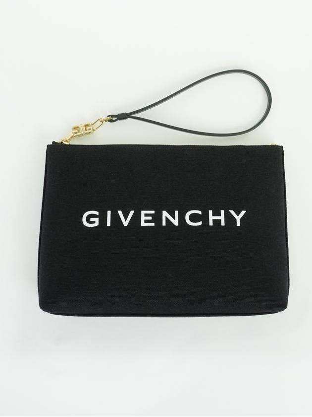 Logo Print Large Pouch Bag Black - GIVENCHY - BALAAN 3