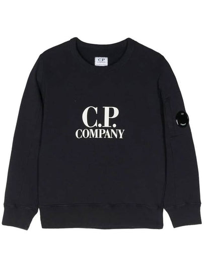 Kids U16 Basic Fleece Logo Sweatshirt Black - CP COMPANY - BALAAN 2