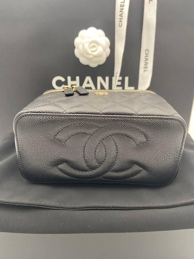 Classic Caviar Vanity Cross Bag Gold Plated Black - CHANEL - BALAAN 6