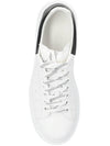 Oversized Leather Tab Low Top Sneakers White - ALEXANDER MCQUEEN - BALAAN 5