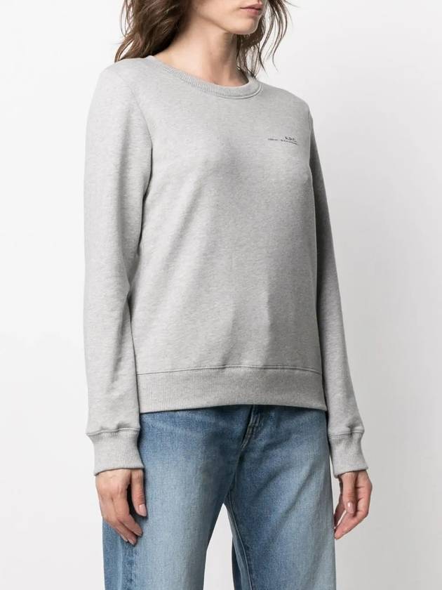 Item Logo Sweatshirt Grey - A.P.C. - BALAAN 4