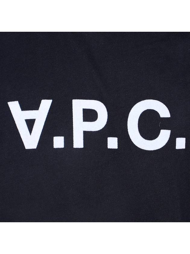 VPC Logo Organic Cotton Short Sleeve T-Shirt Navy - A.P.C. - BALAAN 7