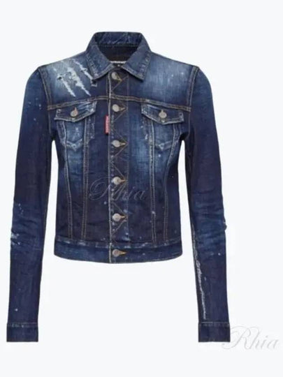 Dark CB Wash Classic Worker Denim Jacket Navy - DSQUARED2 - BALAAN 2