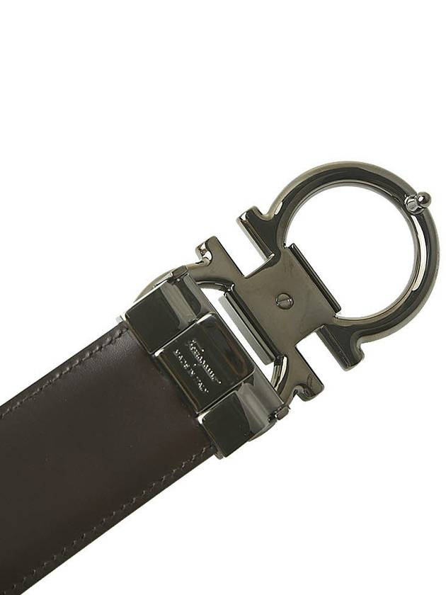 Ferragamo Men's Adjustable Gancini Belt 67 9938 NERO HICKORY 0694531 - SALVATORE FERRAGAMO - BALAAN 8