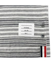 Men's Striped Midweight Jersey Short Sleeve T-Shirt Grey - THOM BROWNE - BALAAN 5