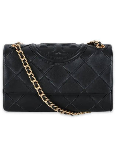 Fleming Soft Convertible Small Shoulder Bag Black - TORY BURCH - BALAAN 2