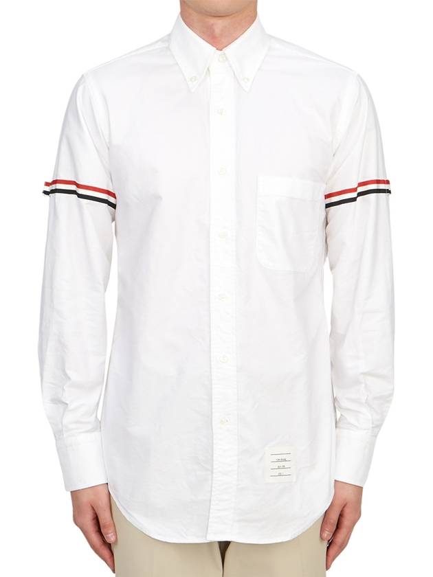 Armband Oxford Long Sleeve Shirt White - THOM BROWNE - BALAAN 2