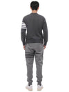 4 Bar Loopback Jersey Sweatshirt Dark Grey - THOM BROWNE - BALAAN 6