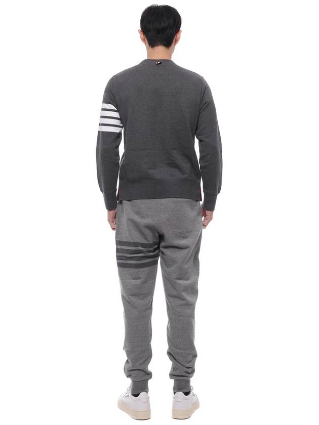 4 Bar Loopback Jersey Sweatshirt Dark Grey - THOM BROWNE - BALAAN 6