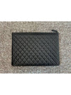 Lambskin boy large silver antique clutch - CHANEL - BALAAN 3