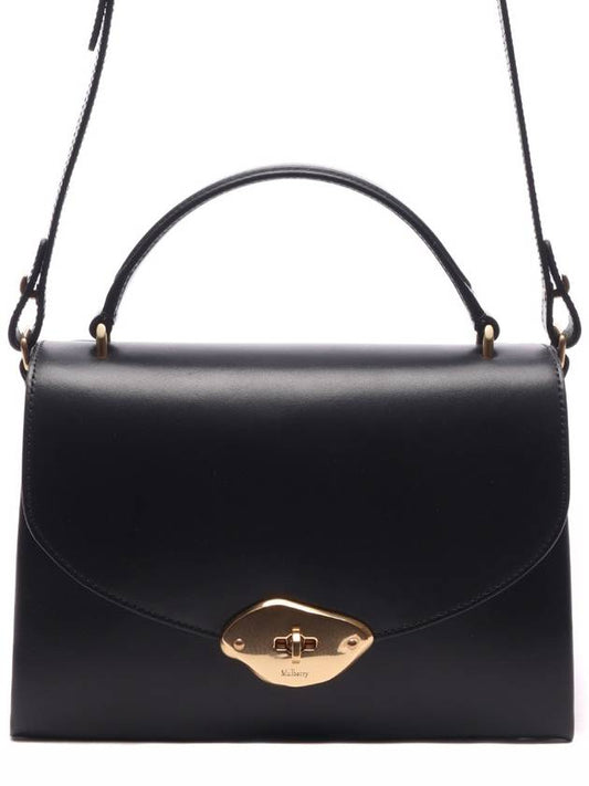 Lana Top Handle Shoulder Bag Black - MULBERRY - BALAAN 2