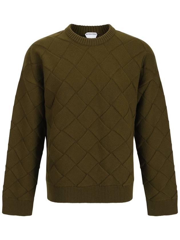 Intrecciato Wool Knit Top Olive Oil - BOTTEGA VENETA - BALAAN 2