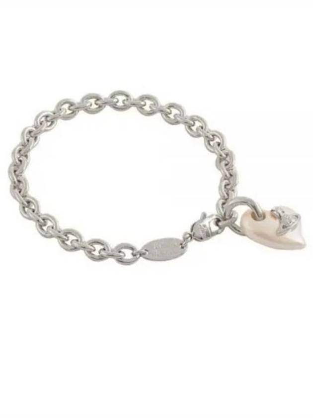 ORB Heart Chain Bracelet Silver - VIVIENNE WESTWOOD - BALAAN 2