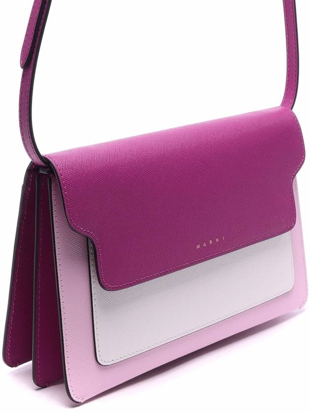 Trunk Saffiano Cross Bag Purple - MARNI - BALAAN 4