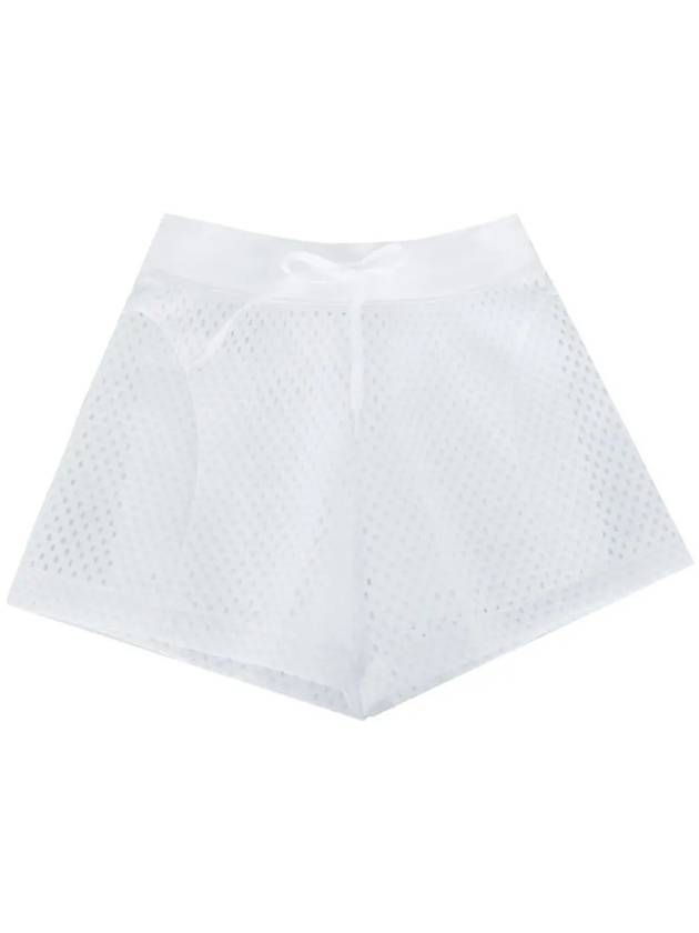 MISHA logo patch mesh short pants white AWPA07994 0000 - J.LINDEBERG - BALAAN 2