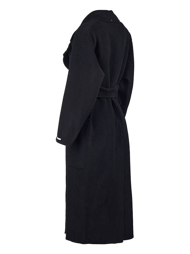 Bimba Double Face Wool Single Coat Black - MAX MARA - BALAAN 5