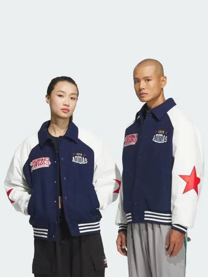 BB Retro Street Bomber Jacket White Night Indigo - ADIDAS - BALAAN 2