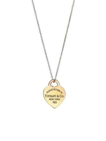 Return to Tiffany Heart Tag Pendant Necklace Yellow Gold - TIFFANY & CO. - BALAAN 1