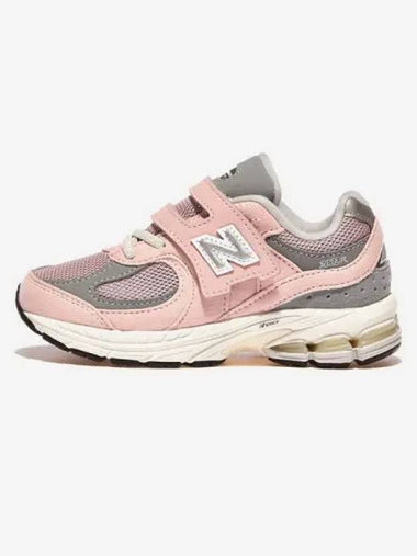 Kids 2002 Hook And Loop Low Top Sneakers Pink - NEW BALANCE - BALAAN 1