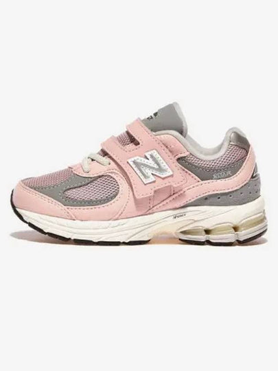 Kids 2002 Hook And Loop Low Top Sneakers Pink - NEW BALANCE - BALAAN 2